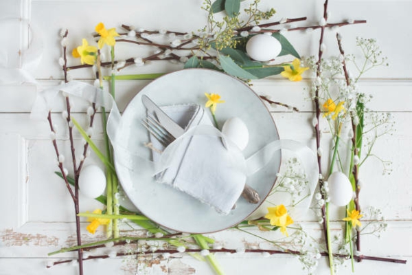 Tischdeko zu Ostern Ostertisch Frühlingsdeko ´Tipps Ostern