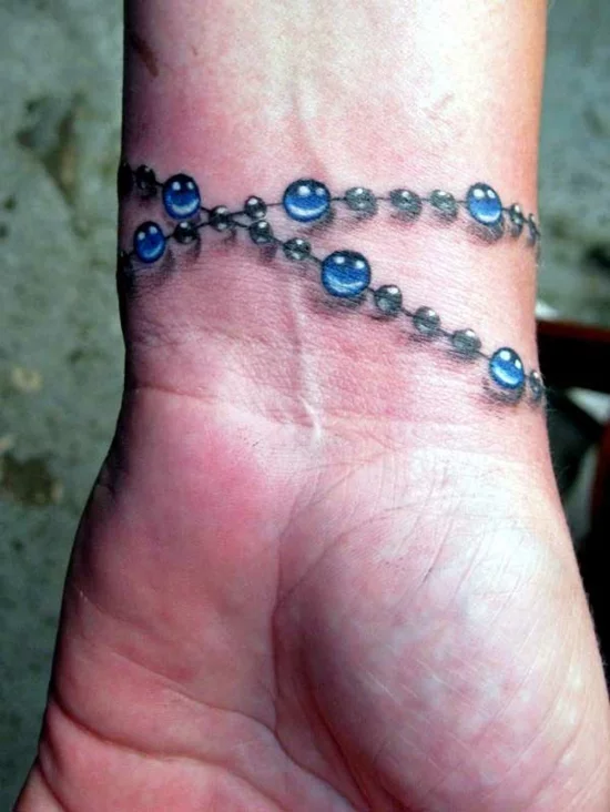 3d armband tattoo glasperlen