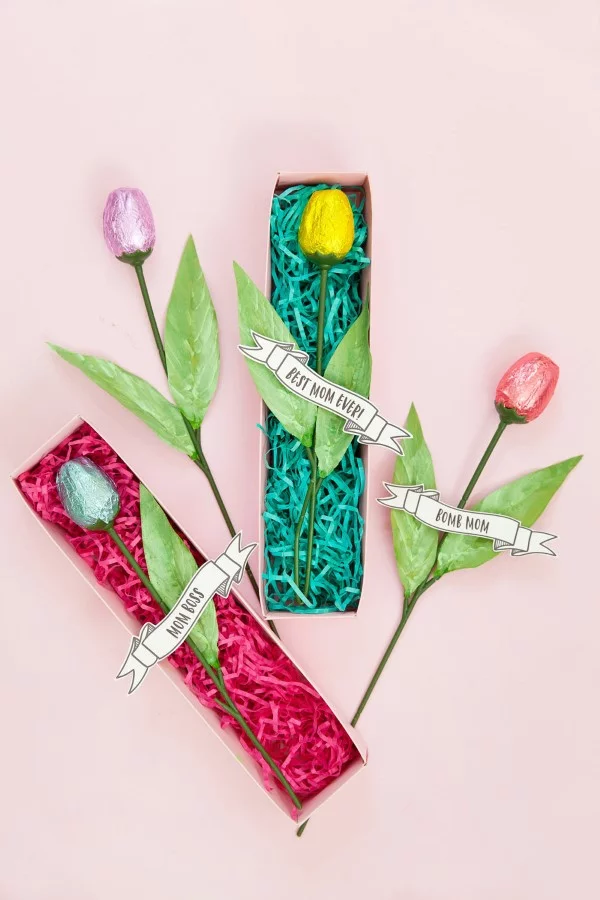 Frühlingsblumen basteln mit Kindern – Ideen und Anleitung für Anfänger und Profi-Bastler muttertag tulpen