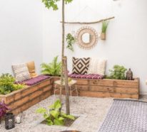 Gartenbank dekorieren – Ideen und Tipps für ein zauberhaftes Gartengefühl
