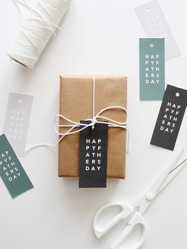 Vatertag Geschenk basteln – Wissenswertes und kreative Bastelideen geschenkverpacking minimalistisch schön