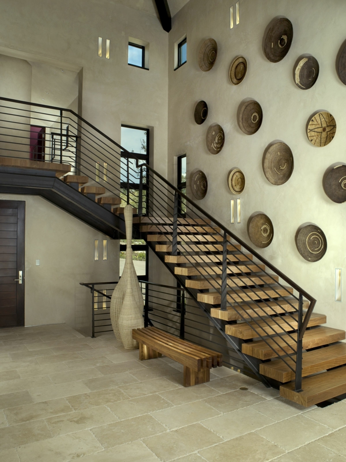 Wandgestaltung Treppenhaus akustisch