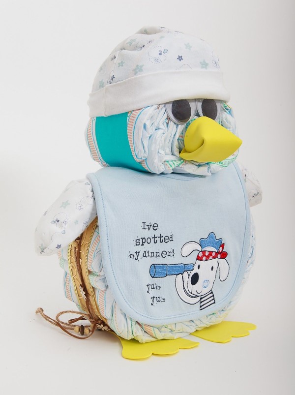 Windeleule basteln – Ideen und Anleitung für Ihre nächste Baby Shower Party windeleule penguin vogel