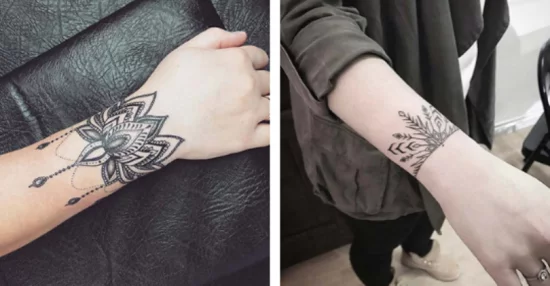 armband tattoo damen lotus
