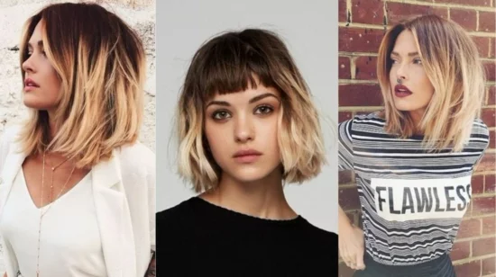 drei junge Frauen mit Choppy Cut Trendfrisuren