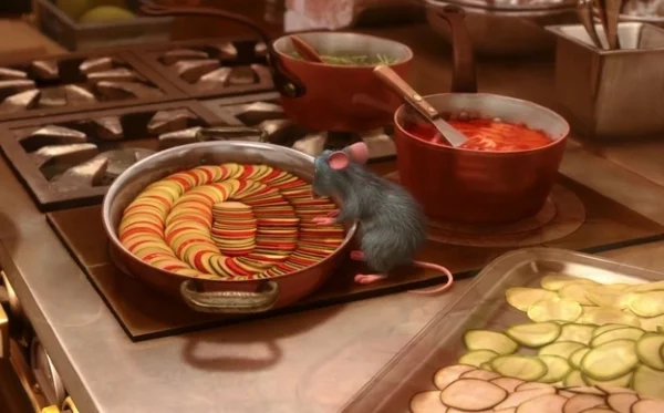 Sommerliches Ratatouille Rezept wie aus dem Pixar Film remy zubereitet gericht im film