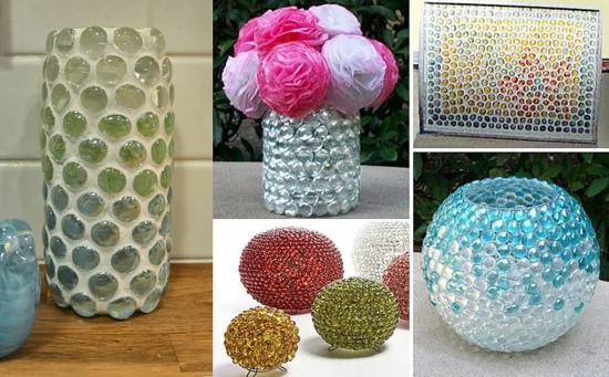 DIY Vasen aus Glasperlen 