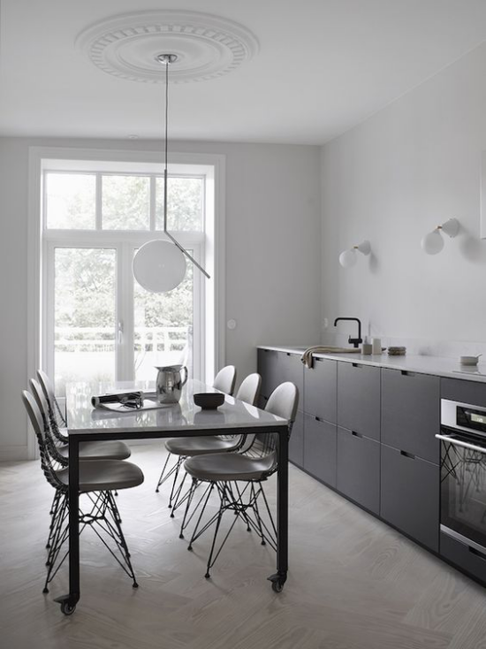 Küchenzeile individuell gestaltet prefektes modernes design minimalistisch die Höhe der Arbeitsplatte kann variieren