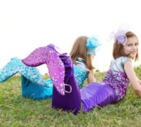 Meerjungfrau Flosse für Kinder basteln – eine coole Bastelidee und 2 verschiedene Anleitungen dazu