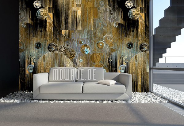 Schöne und moderne 3D Vliestapeten für jedes Interieur und Vorliebe wandmotiv kunst tapete gold türkis schwarz