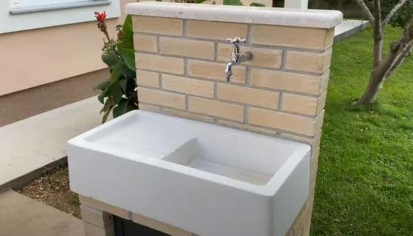 Spüle im Freien 50 Gartenspüle Ideen Waschbecken