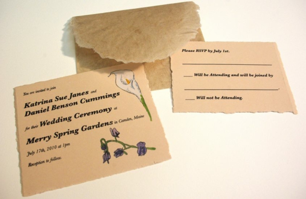 Ideen für Einladungskarten Hochzeit Text Papier Richtlinien