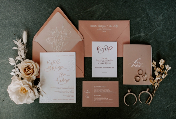 kreative Ideen für Einladungskarten Hochzeit