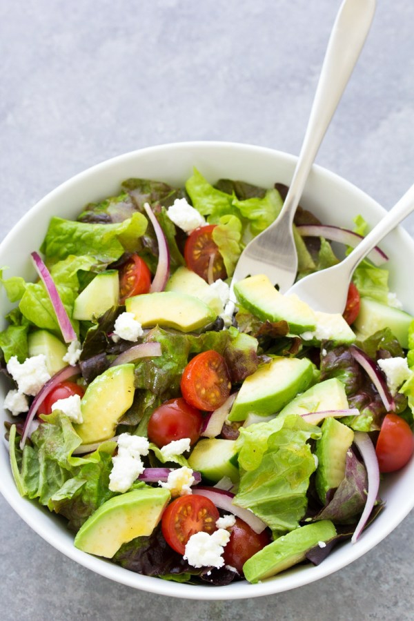 Salat lagern grünen Salat zubereiten und genießen