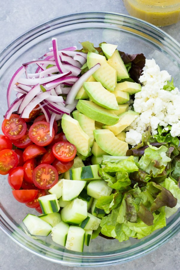 Salat lagern grünen Salat zubereiten
