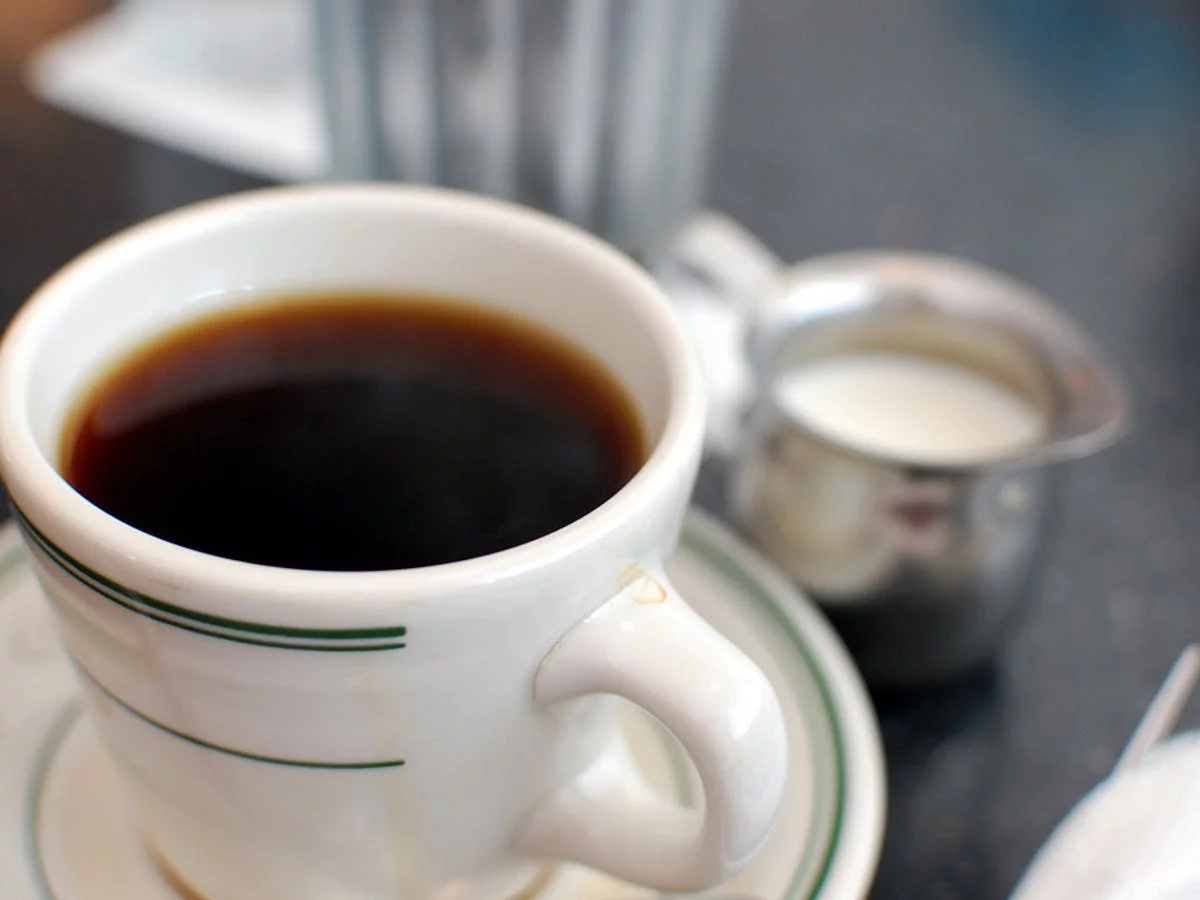 Schwarzer kaffee - toll für Gicht