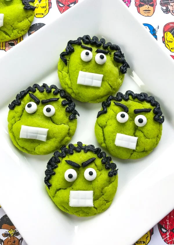 Super Kindheitshelden Ideen für Ihre nächste Kostümparty hulk kekse ideen lecker
