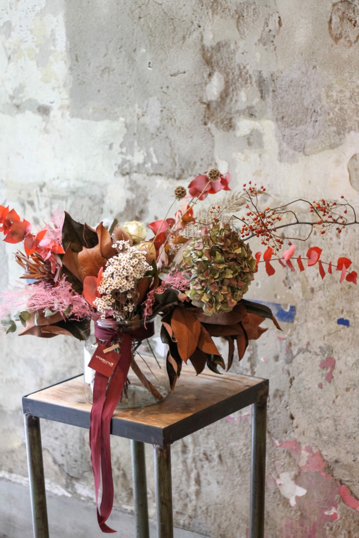 Trockenblumen Deko strauß getrocknete Blumen Deko Ideen Herbst basteln idee