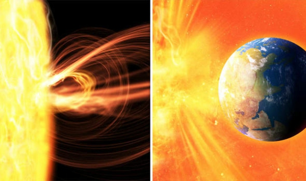 Was sind Sonnenstürme Sonneneruptionen Sonnenflecken