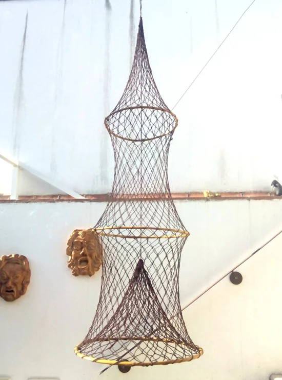 elegante sommer deko fischernetz