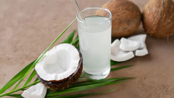 erfrischende Sommergetränke Kokoswasser perfekte Ergänzung zu Wasser zum ungesüßten Kräutertee