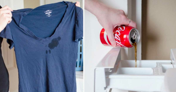 flecken entfernen life hacks mit cola