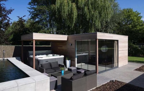 moderne Gartenhäuser aktuelle Design Trends