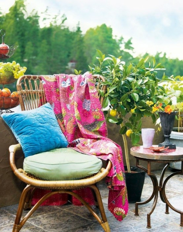 terrasse dekorieren sommer genießen wohnzimmer im freien