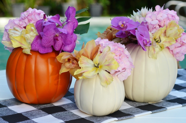 DIY Kürbis Vase zu Halloween basteln Schritt für Schritt Anleitung