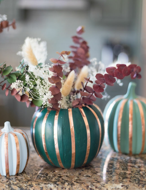 DIY Kürbis Vase zu Halloween selber machen