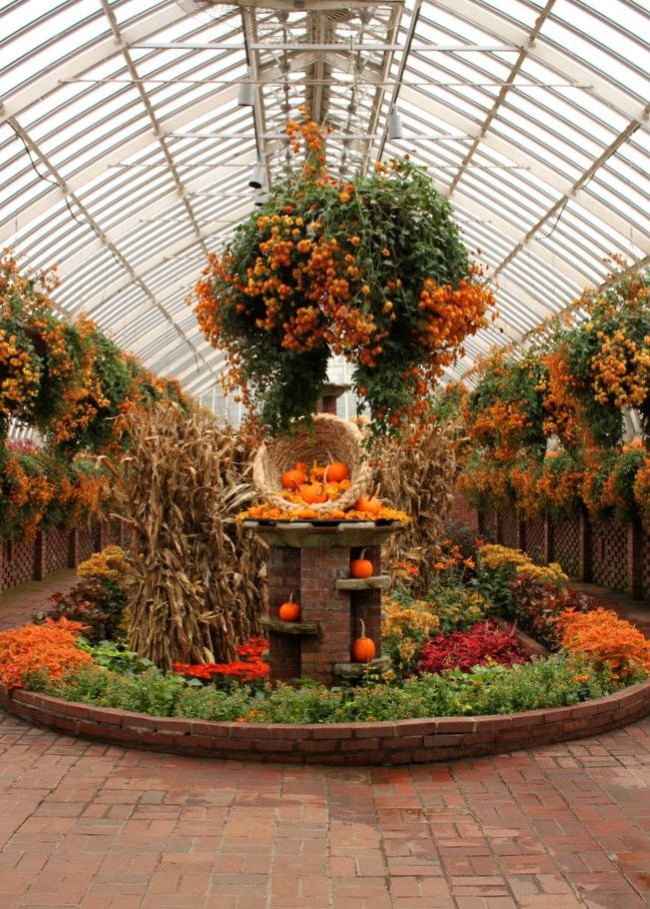 Einen märchenhaften Herbstgarten gestalten – farbenfrohe Ideen und Tipps wintergarten ideen deko gewächshaus