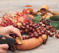 Kastanienkranz basteln zum Herbst – kreative Ideen und kinderleichte Anleitung