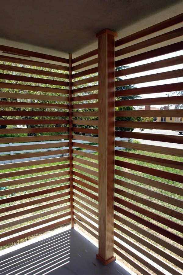 Sichtschutz Außenbereich Privatsphäre absondern Holzwände