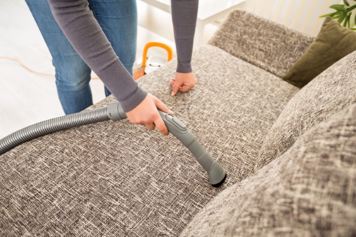 So können Sie Ihr Stoffsofa reinigen – wirksame Mittel aus dem eigenen Zuhause sofa staubsaugen leicht