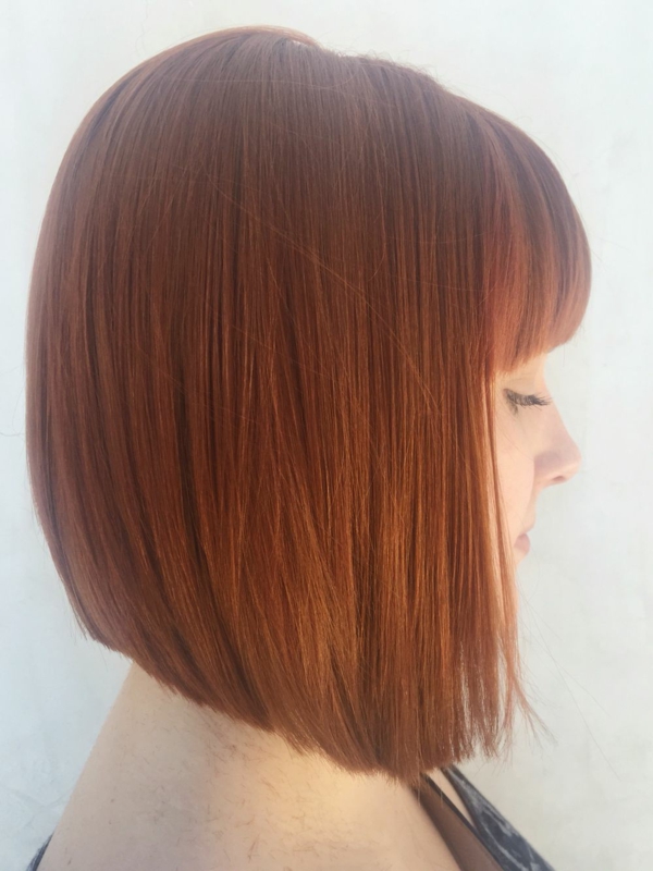 Copper Bob kupferfarbene Kurzfrisuren Trend Haarfarbe