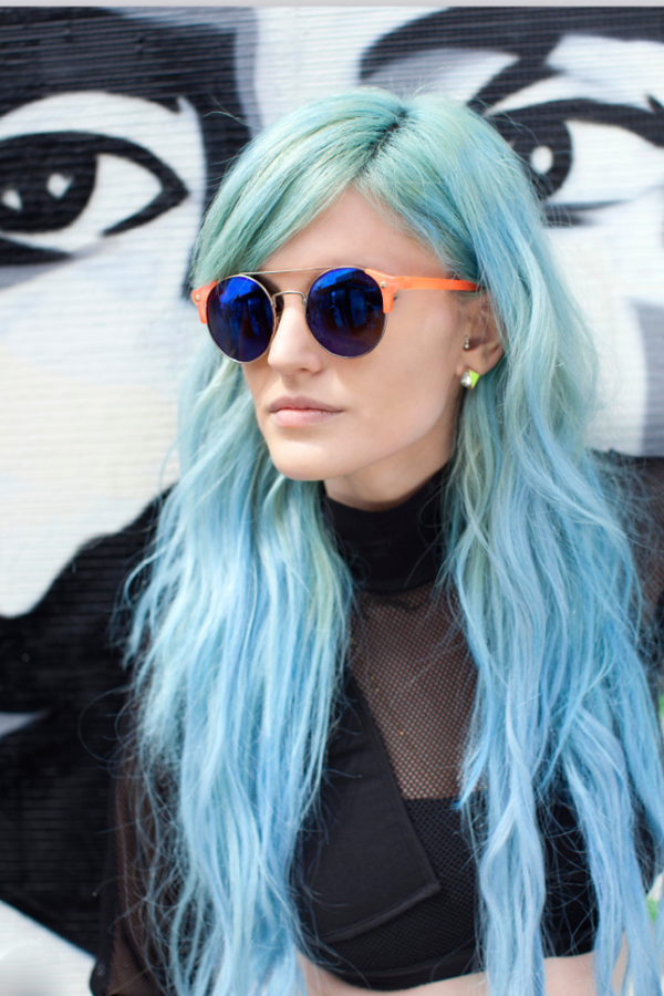 Haare aufhellen mit Bleiche – Risiken, Pflegetipps und Styling Ideen pastellfarben blaue haare