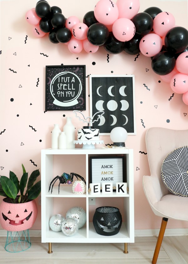 Halloween Buffet – Deko Ideen und Tipps für eine tolle Gruselparty schwarz und rosa niedlich gruselig