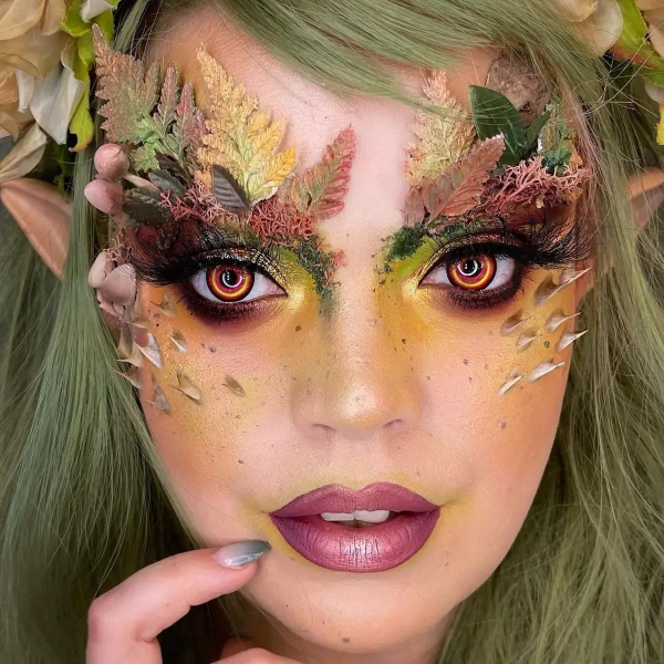 Halloween Makeup Ideen und Tipps für Ihr diesjähriges Kostüm druid fee naturmaterialien
