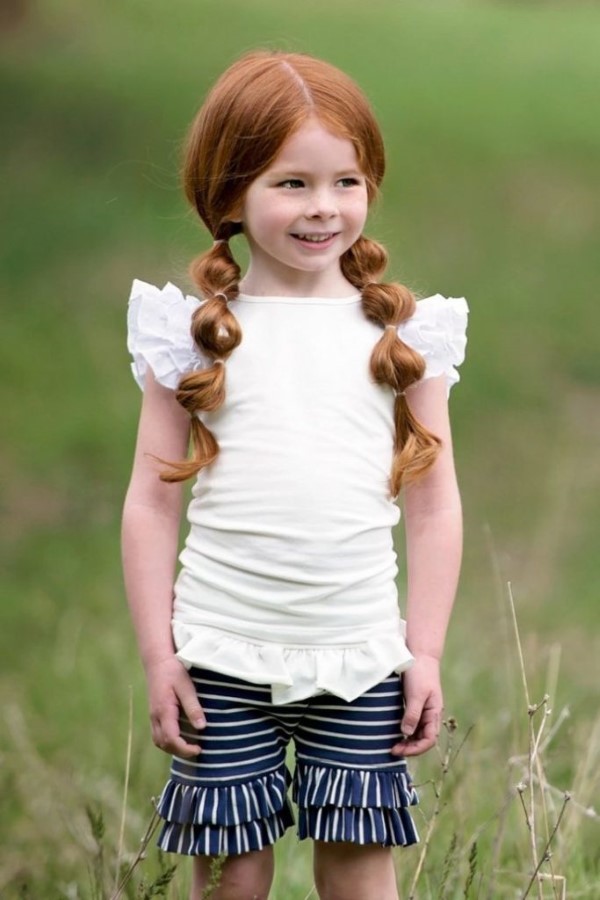 Süße Mädchen Frisuren, die auch beschäftigte Eltern machen können bubble pferdeschwanz ideen