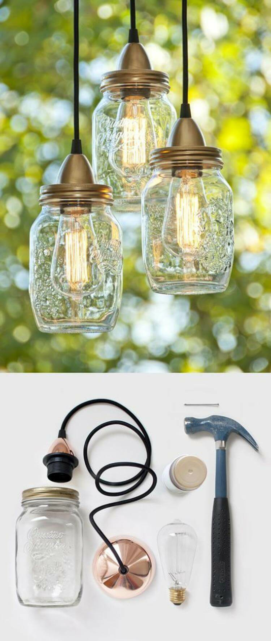 einweckglas lampenschirm basteln