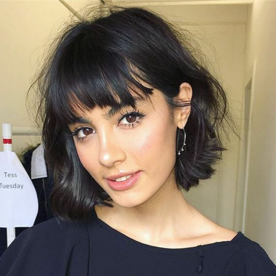  messy grungy bob short hairstyle trend 2021 