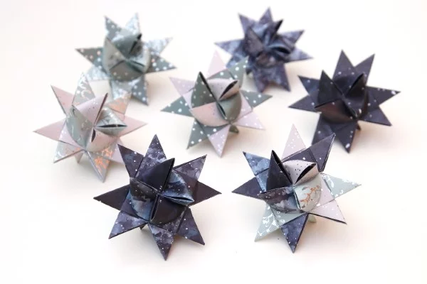 Origami Weihnachten Deko Ideen und DIY Anleitungen fröbelsterne origami