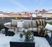 Winterdeko für draußen: Trends für Balkons und Terrassen 2021/2022