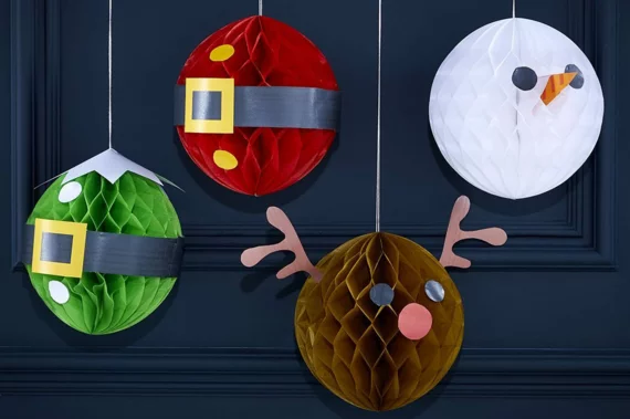 ausgefallene weihnachtskugeln basteln aus papierweihnachtsdeko selber machen weihnachtskugeln basteln 