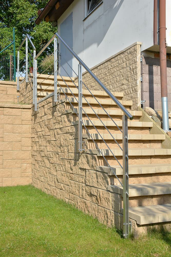 eingangstreppe gestalten beton stufen