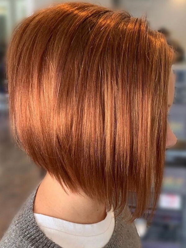 Kupfer Haarfarbe Copper Bob Haartrends