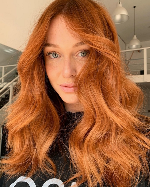 Kupfer Haarfarbe Ginger Nuance Haartrends