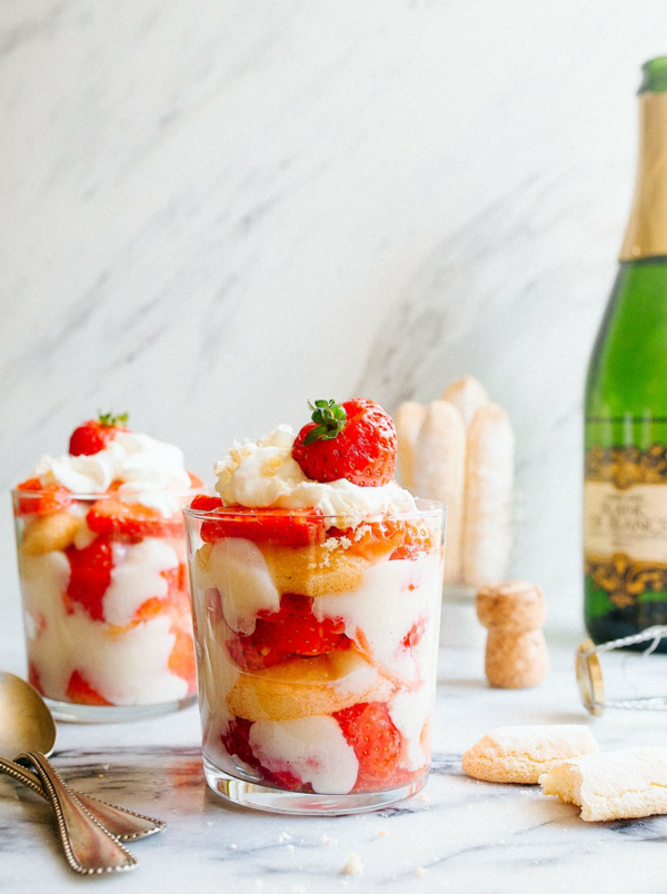 erdbeer champagne tiramisu silvester dessert