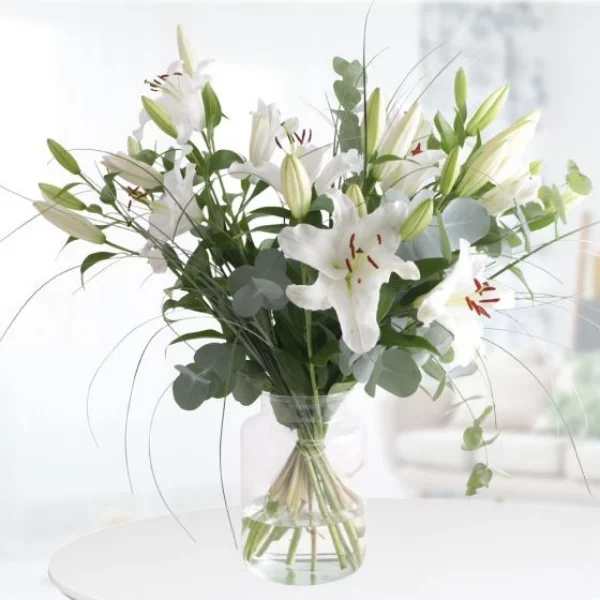 Blumensprache zum Valentinstag weiße Lilien so schön aber ungeeignet fürs Liebesfest