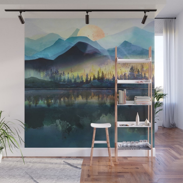 Gründe und Ideen für eine coole Wanddekoration mit Fototapeten Landschaft